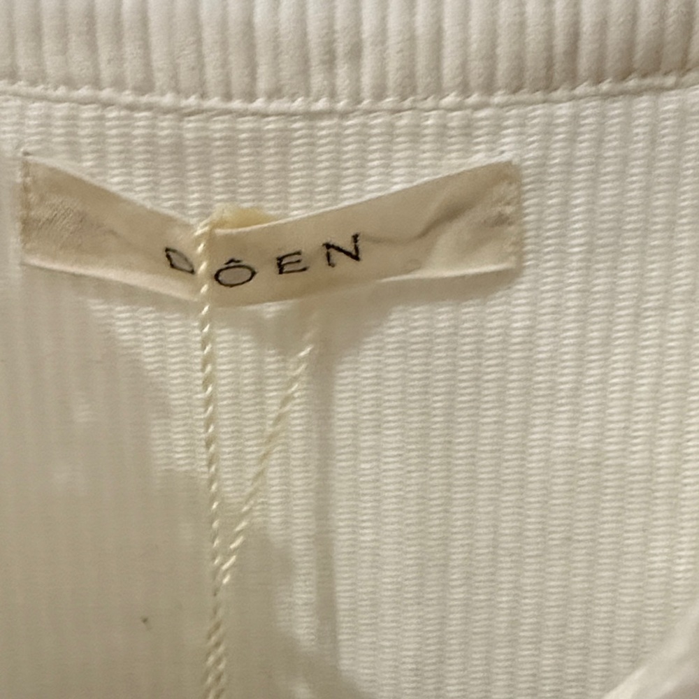 DÔEN Vermont ribbed broderie anglaise cotton shirt - Picture 5 of 16